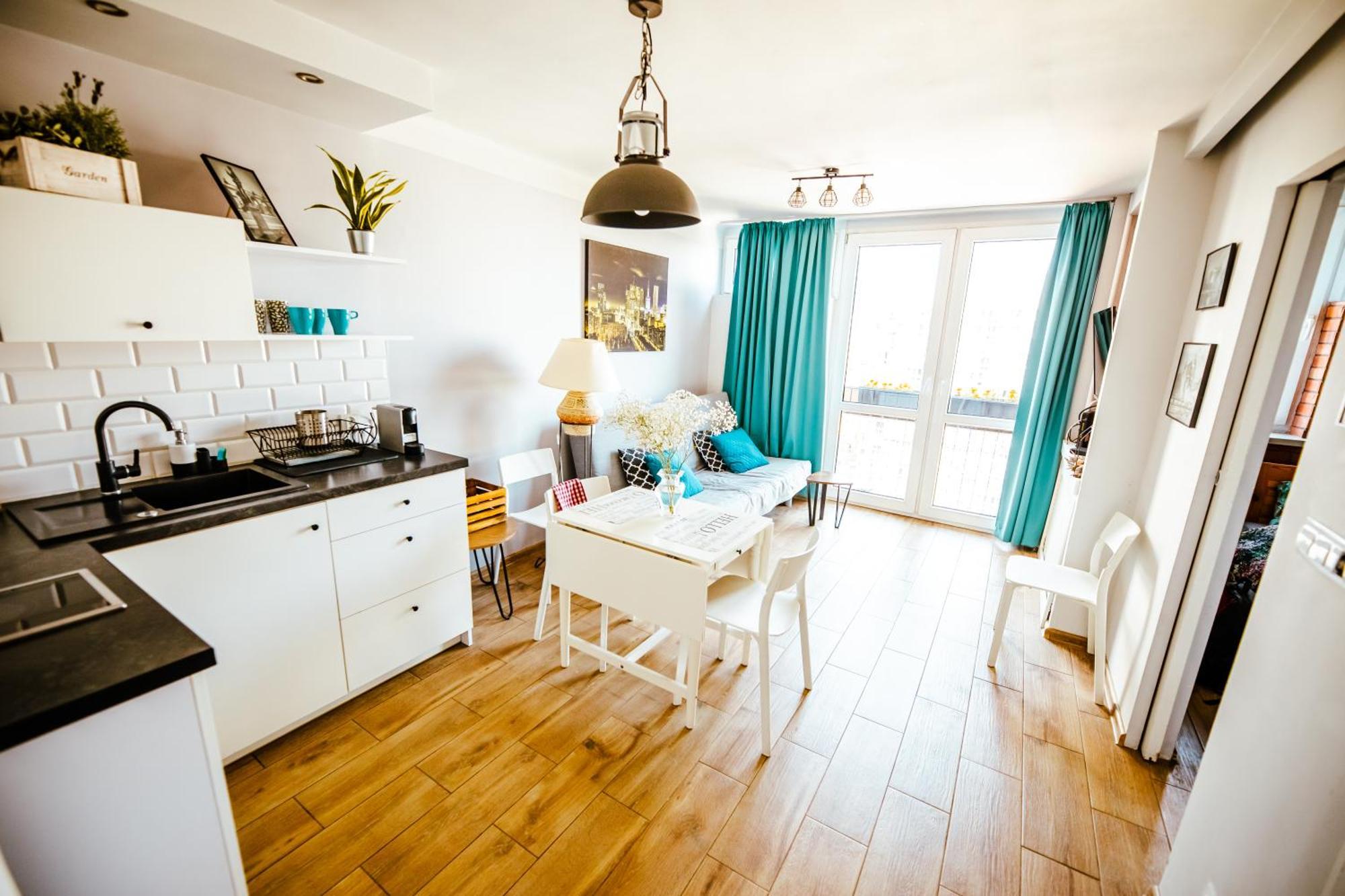 Bright 14Th Floor Central Home With Balcony & Views Warsaw Luaran gambar